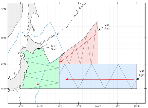 調査海域図