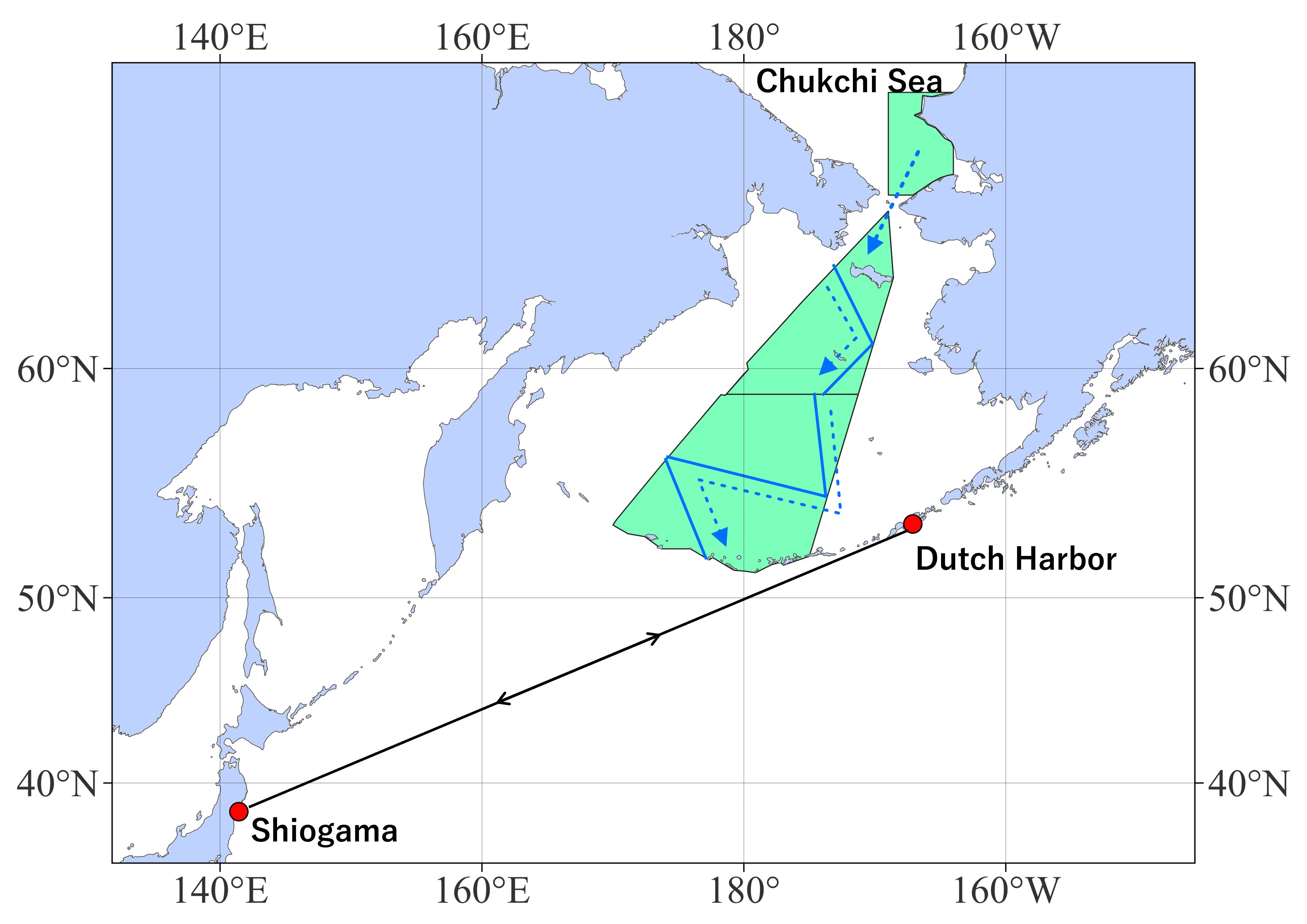 調査海域図